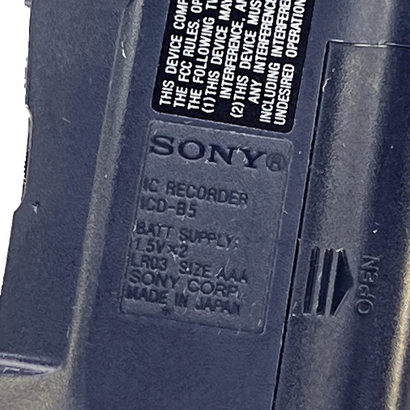Sony Digital Voice Recorder ICD-85 - Picture 5 of 5
